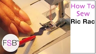 How to Sew Ric Rac [upl. by Marienthal]