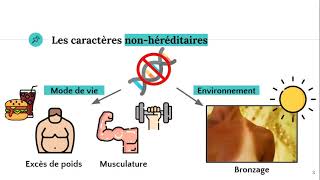 Les caractères héréditaires et non héréditaires [upl. by Adnwahs401]