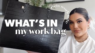 WHATS IN MY WORK BAG 2022  Everyday Bag Essentials [upl. by Mahda146]