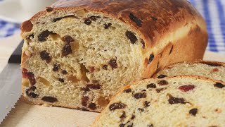 Fruit Bread Recipe Demonstration  Joyofbakingcom [upl. by Enaasiali]