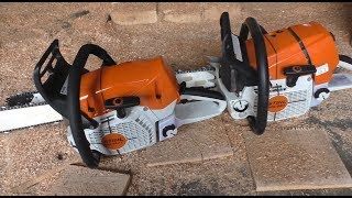 Stihl 462 vs 461  28quot bar  big oak [upl. by Eeram662]