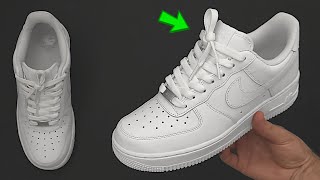 How to Factory Lace Your Nike Air Force 1s  Nike AF1 Factory Knot DS Knot 👟🔥 [upl. by Ruiz]