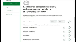 Kalkulator składki zdrowotnej ZUS [upl. by Orat]