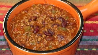 Chili Recipe  How to Make Homemade Chili [upl. by Aelber621]