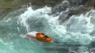 RC ADVENTURES  TURBULENT WATER  THRASHER JET BOATS vs WATERFALL  5S Lipo  Streamline RC [upl. by Emalia283]