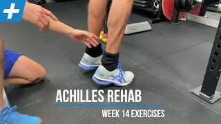 Achilles Tendon Rupture Rehab Exercises  Week 14  Tim Keeley  Physio REHAB [upl. by Gnof305]