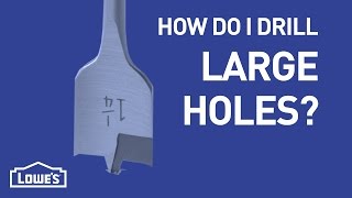 How Do I Drill Large Holes  DIY Basics [upl. by Amis]