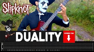 【SLIPKNOT】 Duality  cover by Masuka  LESSON  GUITAR TAB [upl. by Saire]