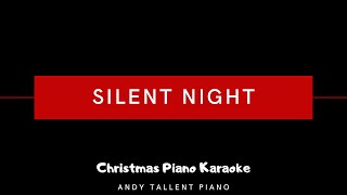 Silent Night  Piano Karaoke  Christmas Instrumental Backing Track Key of G [upl. by Dickman]