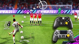 FIFA 21  ALL FREE KICKS TUTORIAL  TRIVELA KNUCKLEBALLPOWER RABONA [upl. by Shep]