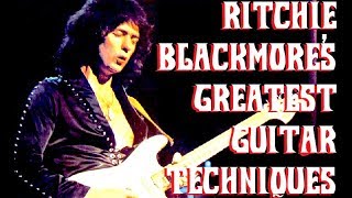 RITCHIE BLACKMOREs 26 GREATEST Guitar Techniques [upl. by Leavelle]