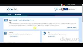 Tutorial per richiesta DID e ATTESTATO DISOCCUPAZIONE nel sito ANPAL [upl. by Rogerg435]