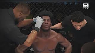 ¡Simulamos la vibrante pelea entre Texeira y Jamahal Hill en UFC 4 [upl. by Cresida]