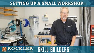 Setting Up a Small Woodworking Shop  Rockler Skill Builders [upl. by Aicillyhp]