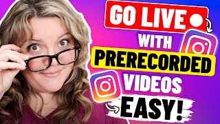 Go Live On INSTAGRAM With PreRecorded Video How to [upl. by Hendry]