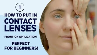 How to put in contact lenses  SUPER easy Method 1 [upl. by Lebasi]