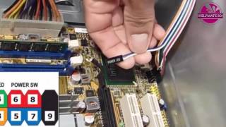 how to connect the POWER SW RESET SW POWER LED HDD LED HD Audio amp USB to the motherboard pins [upl. by Mcleod]