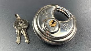 794 Public Storage Disc Padlock Picked [upl. by Cinomod]