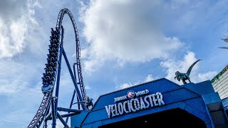 Velocicoaster Ride Review amp Off Ride Shots Universal Orlando Jurassic Park Roller Coaster [upl. by Okika]