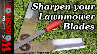 How to Sharpen Lawnmower Blades [upl. by Adnek]