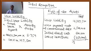 LESSEE ACCOUNTING  LEASE PAYMENTS MADE IN ADVANCE IFRS 16 [upl. by Russ]