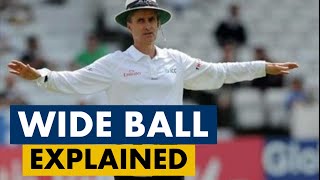 Wide Ball in Cricket Explained  Cricket Law 22  Know Cricket Better Series [upl. by Anneirb]