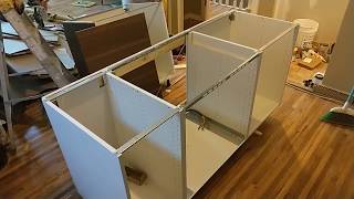 EASY  How to Install an Ikea Kitchen Island [upl. by Emil]