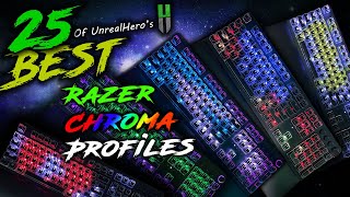 25 Razer Chroma Profiles  Huntsman V2 Analog Mini and Elite Compatible [upl. by Zetnod]