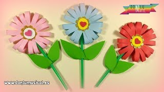 Cómo hacer FLORES DE PAPEL en 5 minutos 🌸🌼🌺 RECICLAJE [upl. by Ettelrac]