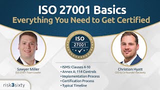 ISO 27001 Basics Everything You Need to Get Certified [upl. by Dogs]