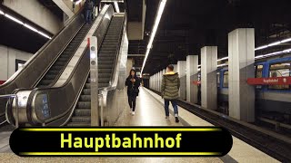 UBahn Station Hauptbahnhof  Munich 🇩🇪  Walkthrough 🚶 [upl. by Eserahc]