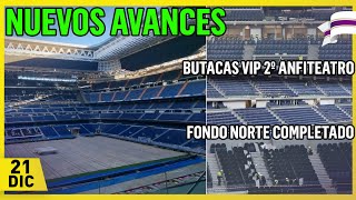 Asientos cambiados  Obras del Santiago Bernabéu 21 Diciembre [upl. by Clapper]