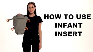 How Do I Use Infant Insert  360 Baby Carrier  Ergobaby [upl. by Ardnasac491]