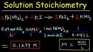 Solution Stoichiometry  Finding Molarity Mass amp Volume [upl. by Filemon]