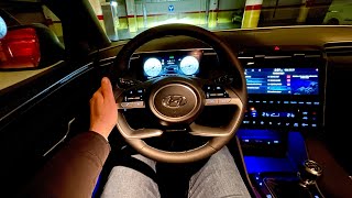 New Hyundai Tucson 2021  CRAZY AMBIENT lights amp digital cockpit demonstration [upl. by Salisbury]