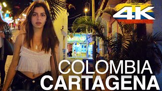 Colombia Cartagena 4K Walk at Night 🇨🇴 [upl. by Haswell]