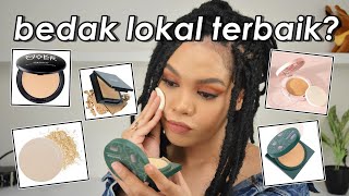 BEDAK LOKAL MANA YG OKE Review 5 Bedak Lokal Terkenal [upl. by Winou]