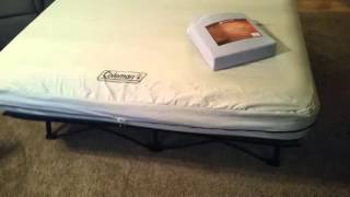 Coleman Queen Airbed Cot Review [upl. by Yeffej747]