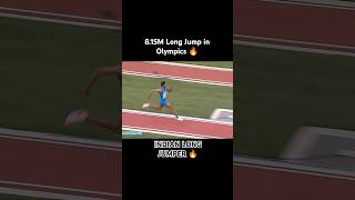 815M Long Jump in olympics 🔥 Shri Shankar Murali 😱 jump longjump trackandfield shorts jumper [upl. by Viridis]