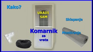 Komarnik za vrata uradi sam  ALU profil [upl. by Eliga]