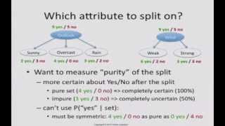 Decision Tree 3 which attribute to split on [upl. by Emor]