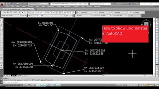 how to show Coordinates in Auto CAD [upl. by Hola309]