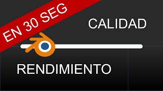 Mejorar el rendimiento de blender en 30 segundos [upl. by Atikihc]