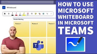 How To Use Microsoft Whiteboard in Microsoft Teams [upl. by Aiderfla]