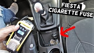 FORD FIESTA CIGARETTE LIGHTER FUSE LOCATION REPLACEMENT MK7 ST [upl. by Lennor506]