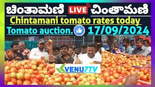 Chintamani today 17092024 today tomato rates in Chintamani Venu7tv today Chintamani 🍅🍅 [upl. by Zielsdorf]