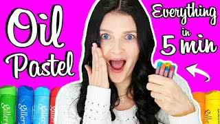 How to Use Oil Pastels for Beginners in 5 MINUTES 🎈🎈🎈 [upl. by Zena918]