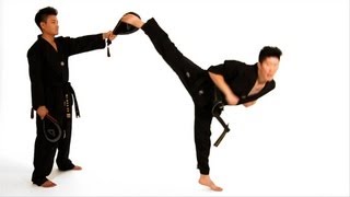 How to Do a Spinning Hook Kick  Taekwondo Training [upl. by Ahsyad10]