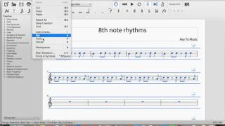 Musescore tutorial 1 How to use Musescore to create a chord or rhythm chart [upl. by Ilah479]