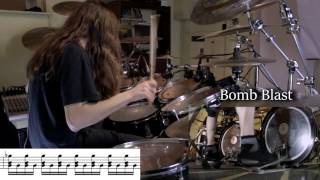 Different Types of Blast Beats with notation [upl. by Aneliram612]